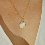 Organic Disc Necklace 3/4"