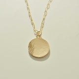 Organic Disc Necklace 3/4"