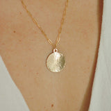 Organic Disc Necklace 3/4"