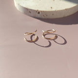 Swirl Hoop Earrings