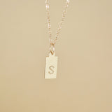 Initial Tag Necklace
