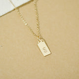 Initial Tag Necklace