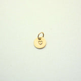 Stamped Heart Mini Disc 1/4" Add-on