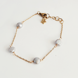 Lilac Loli Pearl Bracelet