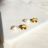 pearl drop earrings