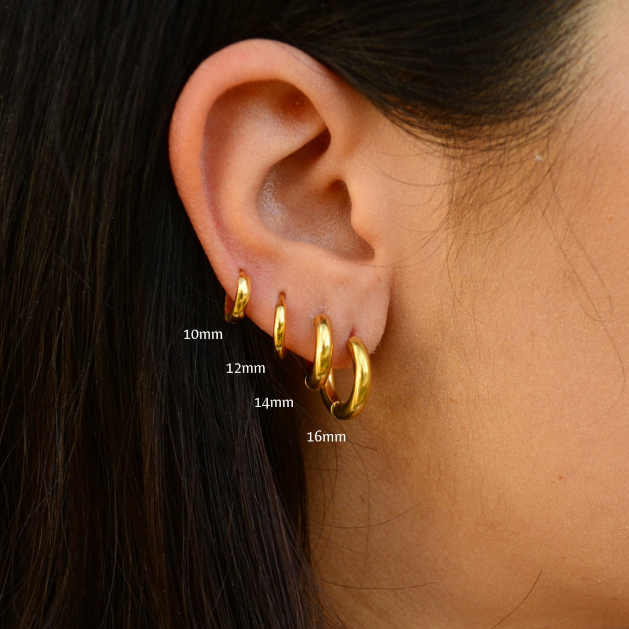 14mm online gold hoops