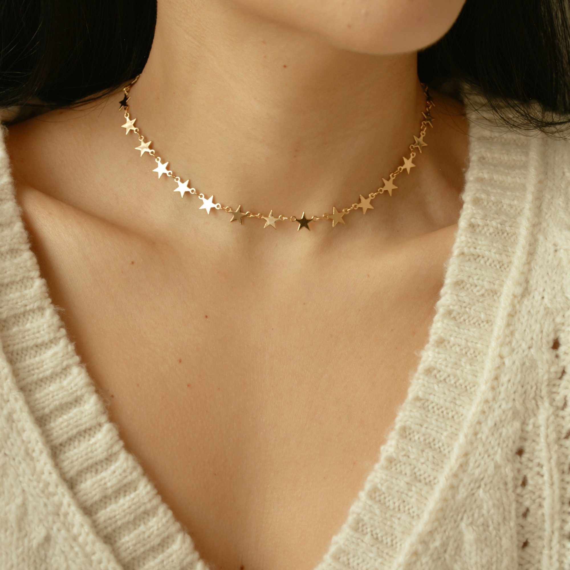 Gold Starfall Necklace