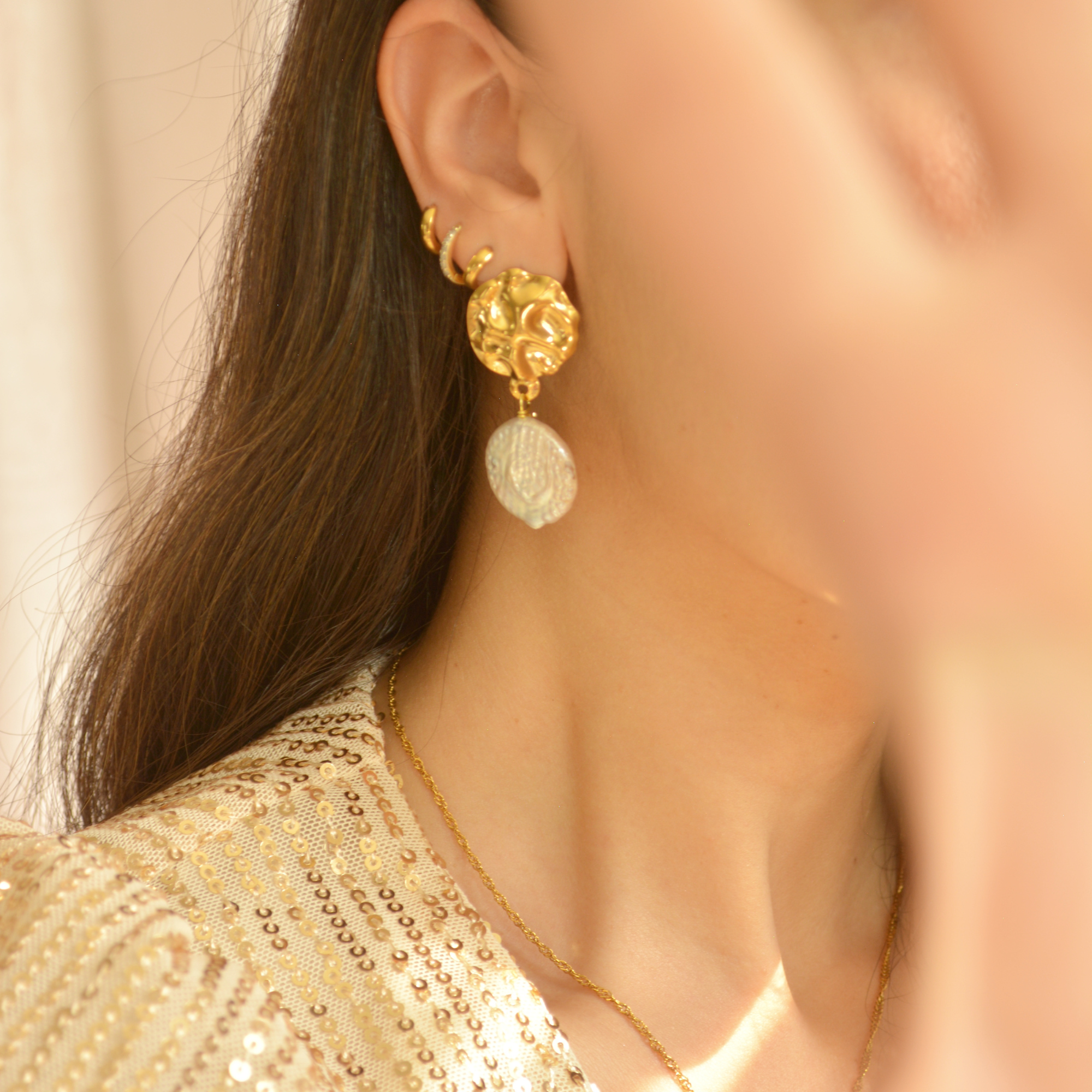 pearl earrings