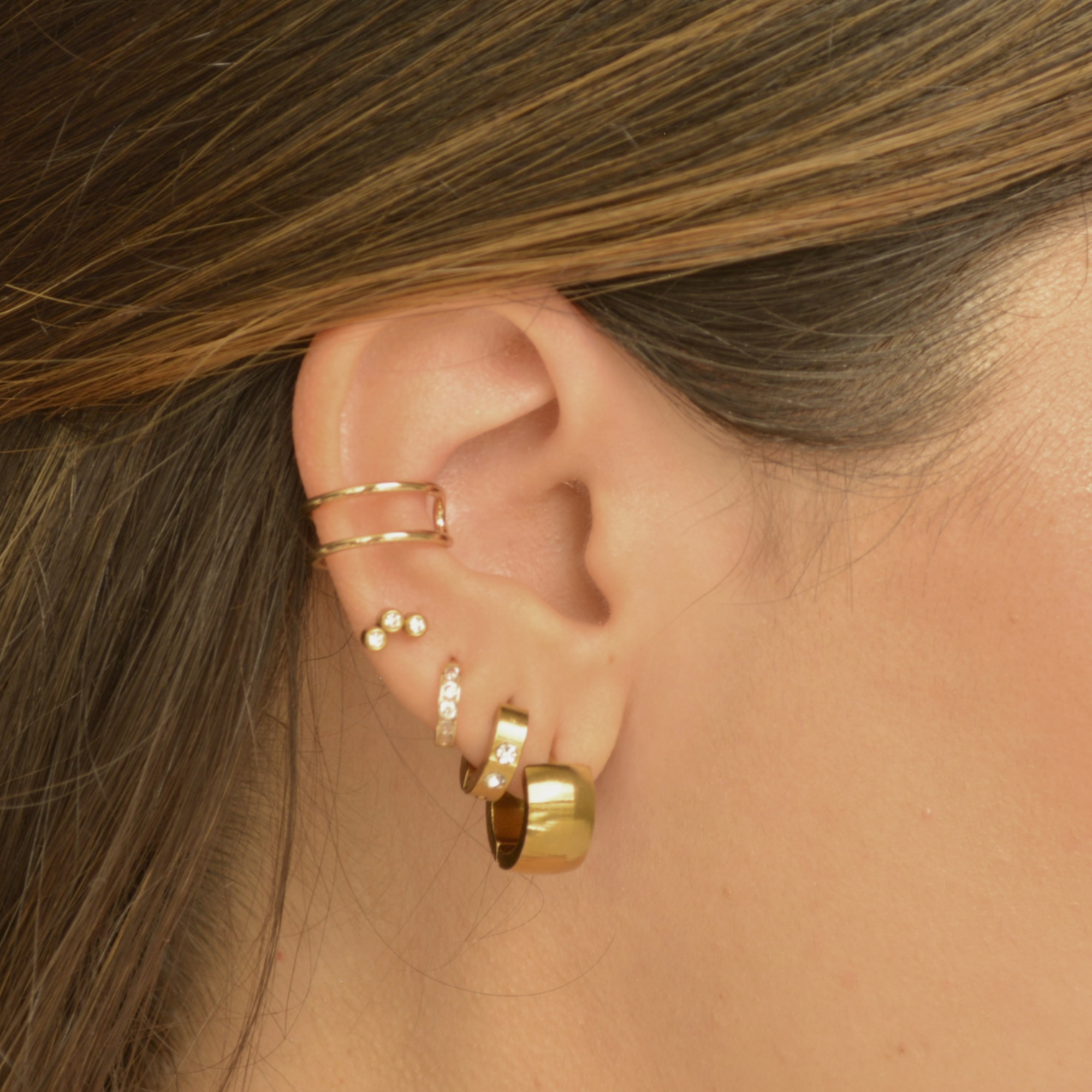 Big Double Ear Cuff Alma Libre Jewelry