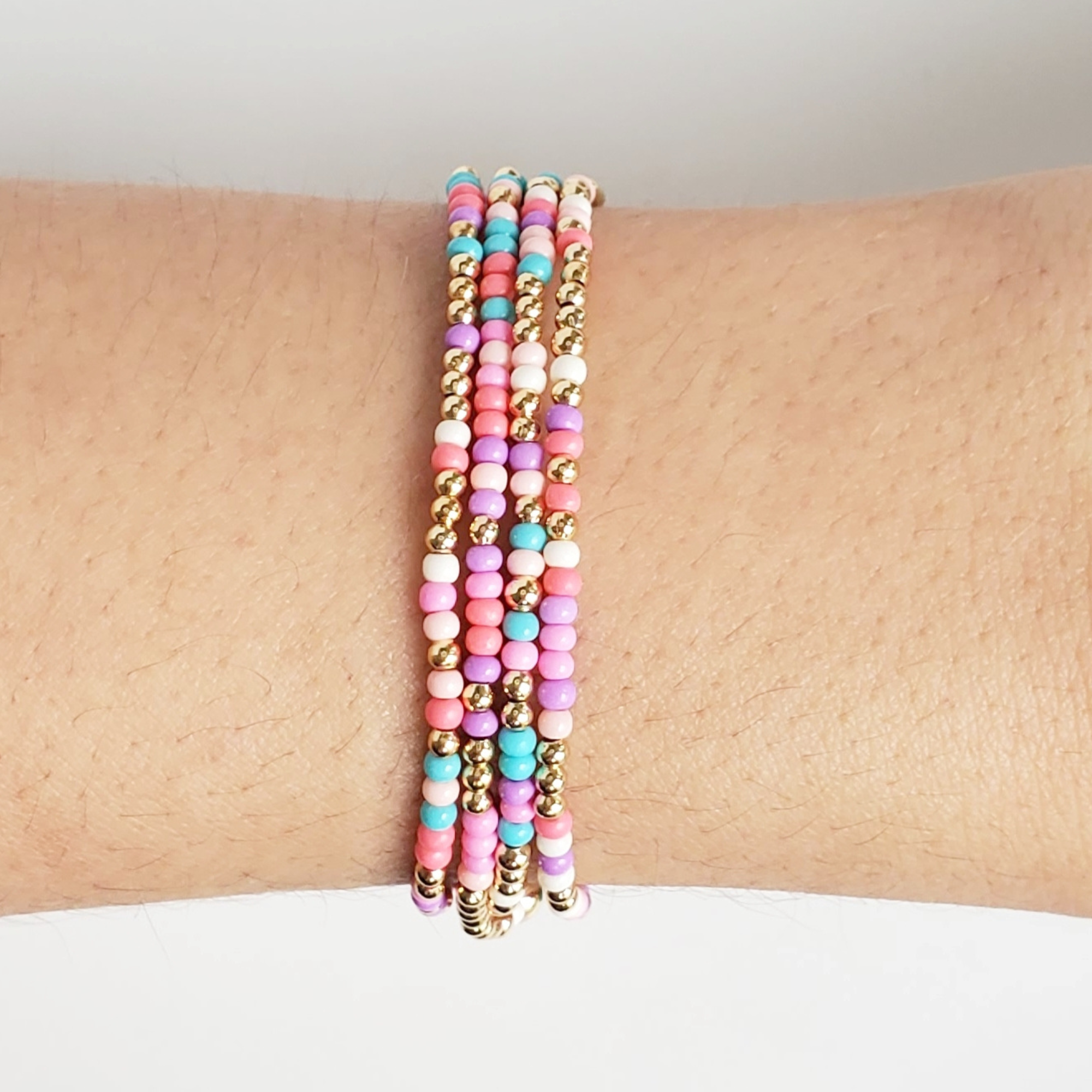 Cotton Candy Miyuki Bracelet