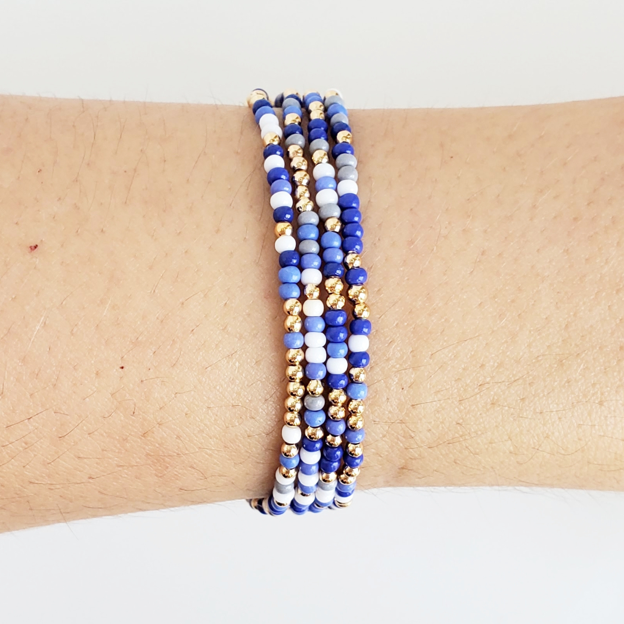 Blue Shades Miyuki Bracelet