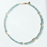 Aquamarine x Pearls Necklace