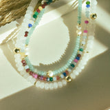 Aquamarine x Pearls Necklace