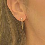 Cz Chain Earrings