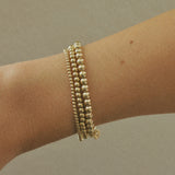 14k Gold Filled Beads Bracelet 2mm, 3mm & 4mm