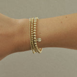 14k Gold Filled Beads Bracelet 2mm, 3mm & 4mm