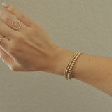 14k Gold Filled Beads Bracelet 2mm, 3mm & 4mm