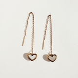 Heart Chain Earrings