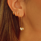 Heart Chain Earrings
