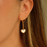 Heart Chain Earrings