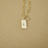 Initial Tag Necklace 1.2