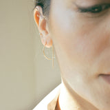 Hooked Hoop Earrings