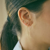 Hooked Hoop Earrings