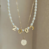 Personalized Pearl Necklace