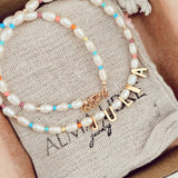Colorful Personalized Pearl Necklace
