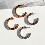 Silver Chubby Hoops