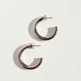 Silver Chubby Hoops