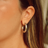Silver Chubby Hoops