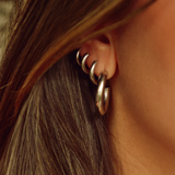 Silver Chubby Hoops