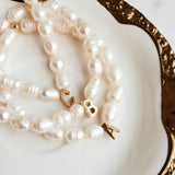 Pearl & Letter Bracelet