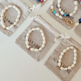 Pearl & Letter Bracelet