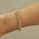 14k Gold Filled Beads Bracelet 2mm, 3mm & 4mm