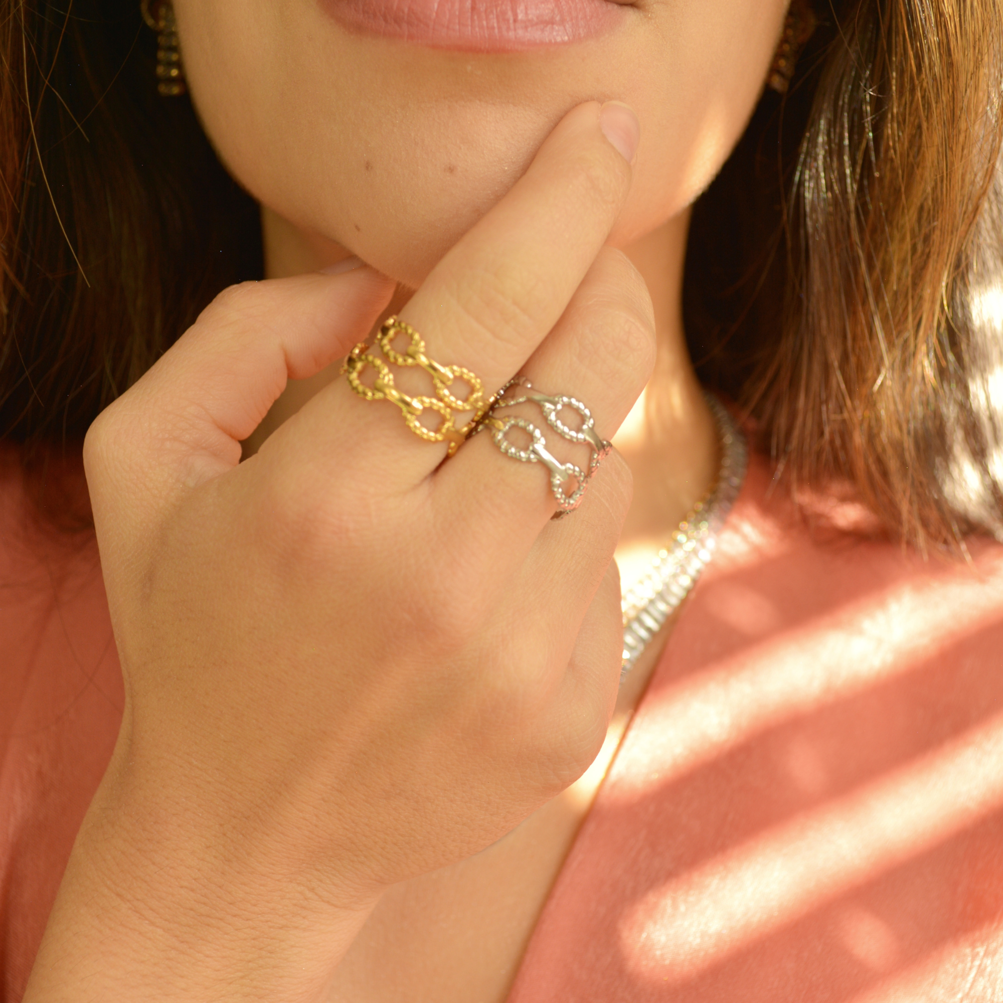 Gold and Silver Cuff Rings