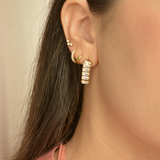 Diamond Baguette Earrings,