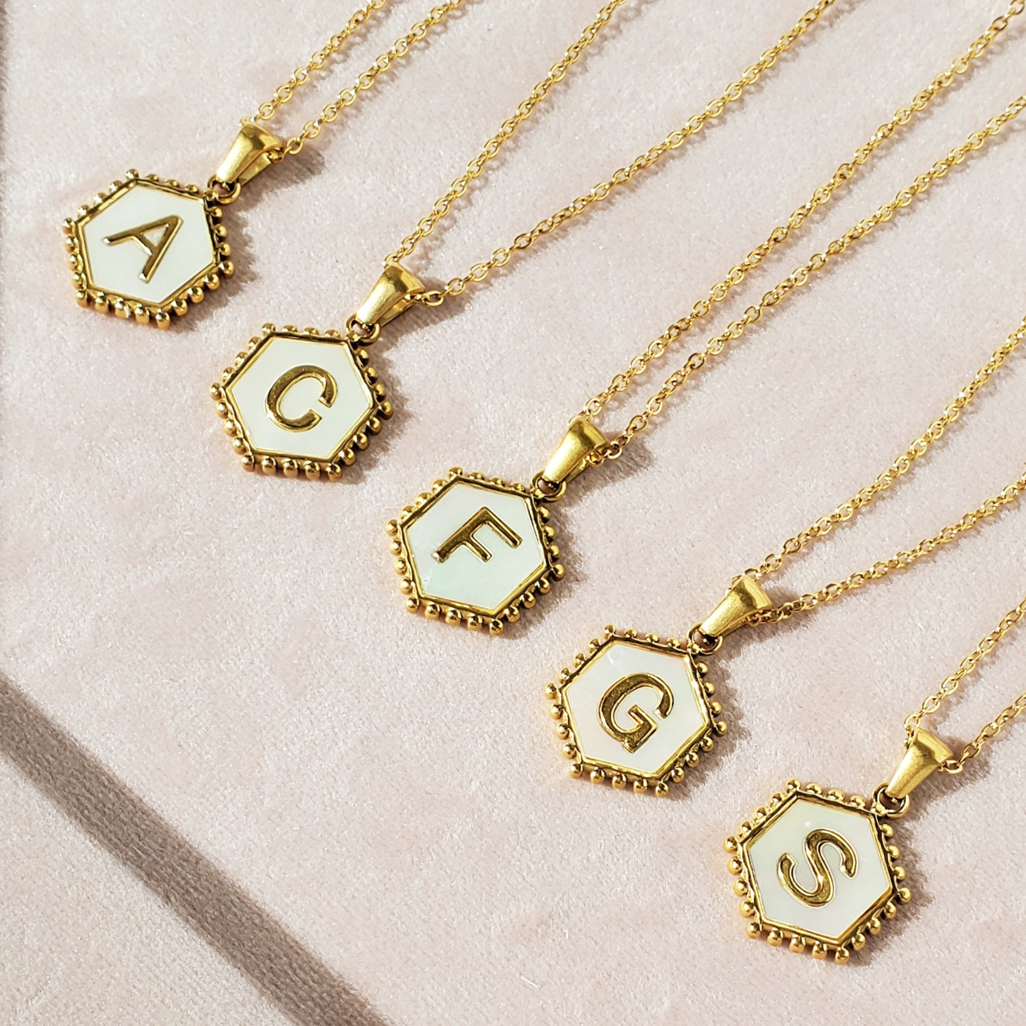 letter necklace