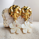 flower earrings for bride
