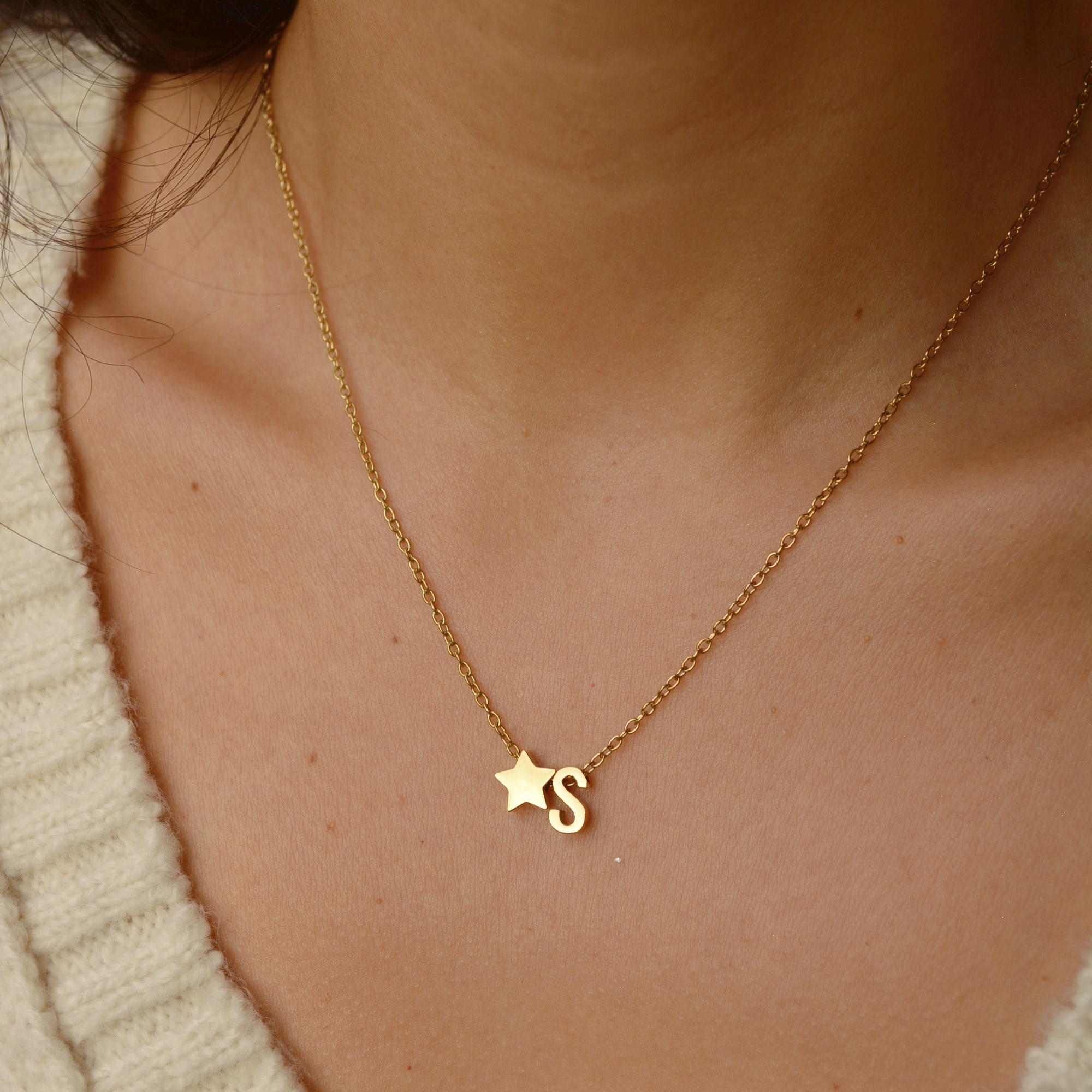 initial letter necklace