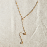 Lariat daisy necklace