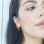 Flower Hoop Earrings
