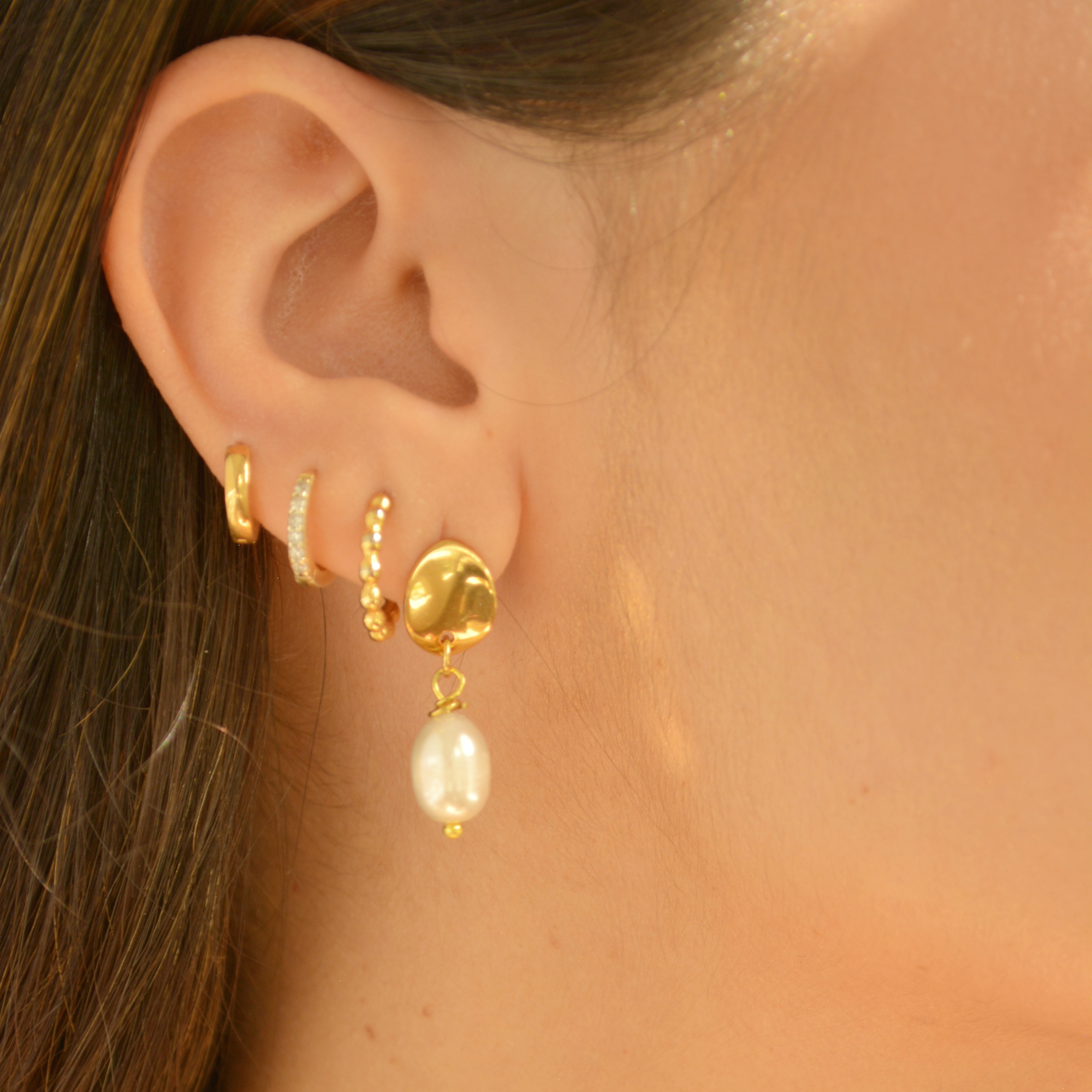 pearl drop earrings