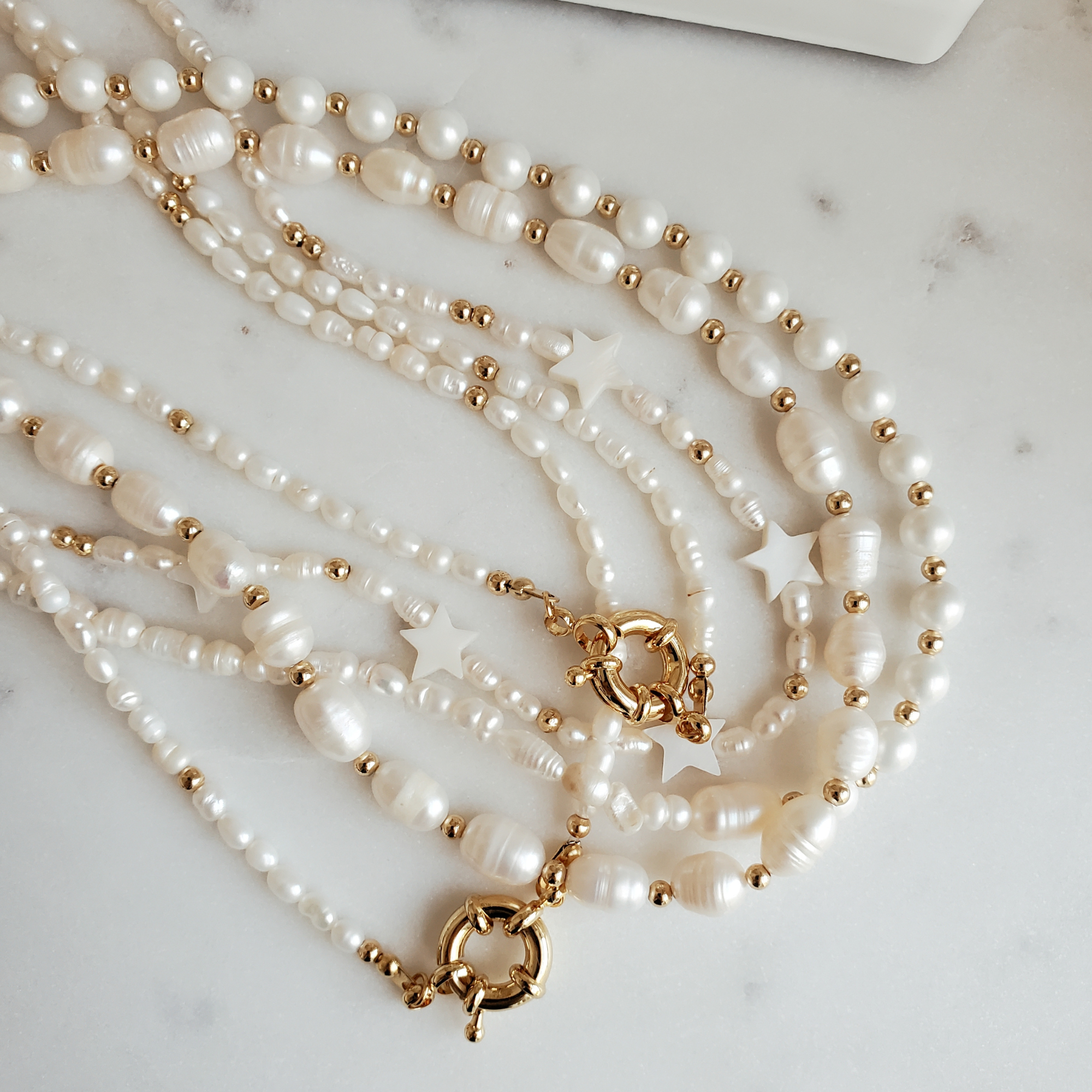 chunky pearl necklace