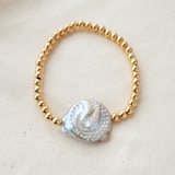 Baroque Pearl Beaded Bracelet