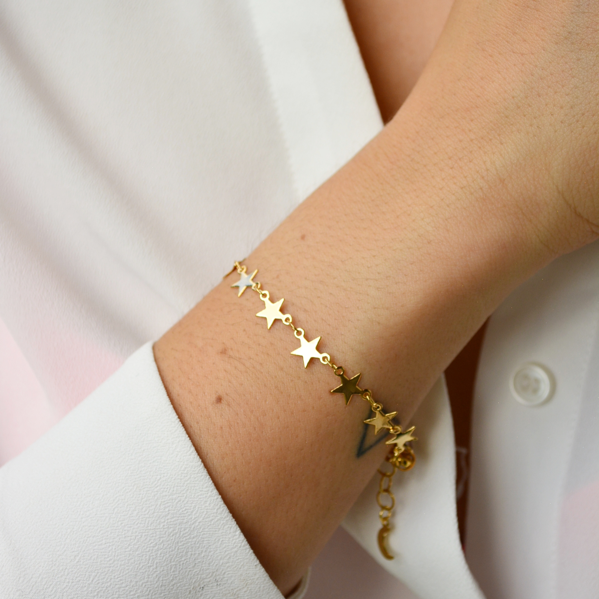 Orli Jewellery | Angel wing and Swarovski crystal beads bracelet