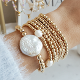 Baroque Pearl Beaded Bracelet