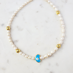 beaded pearl necklace