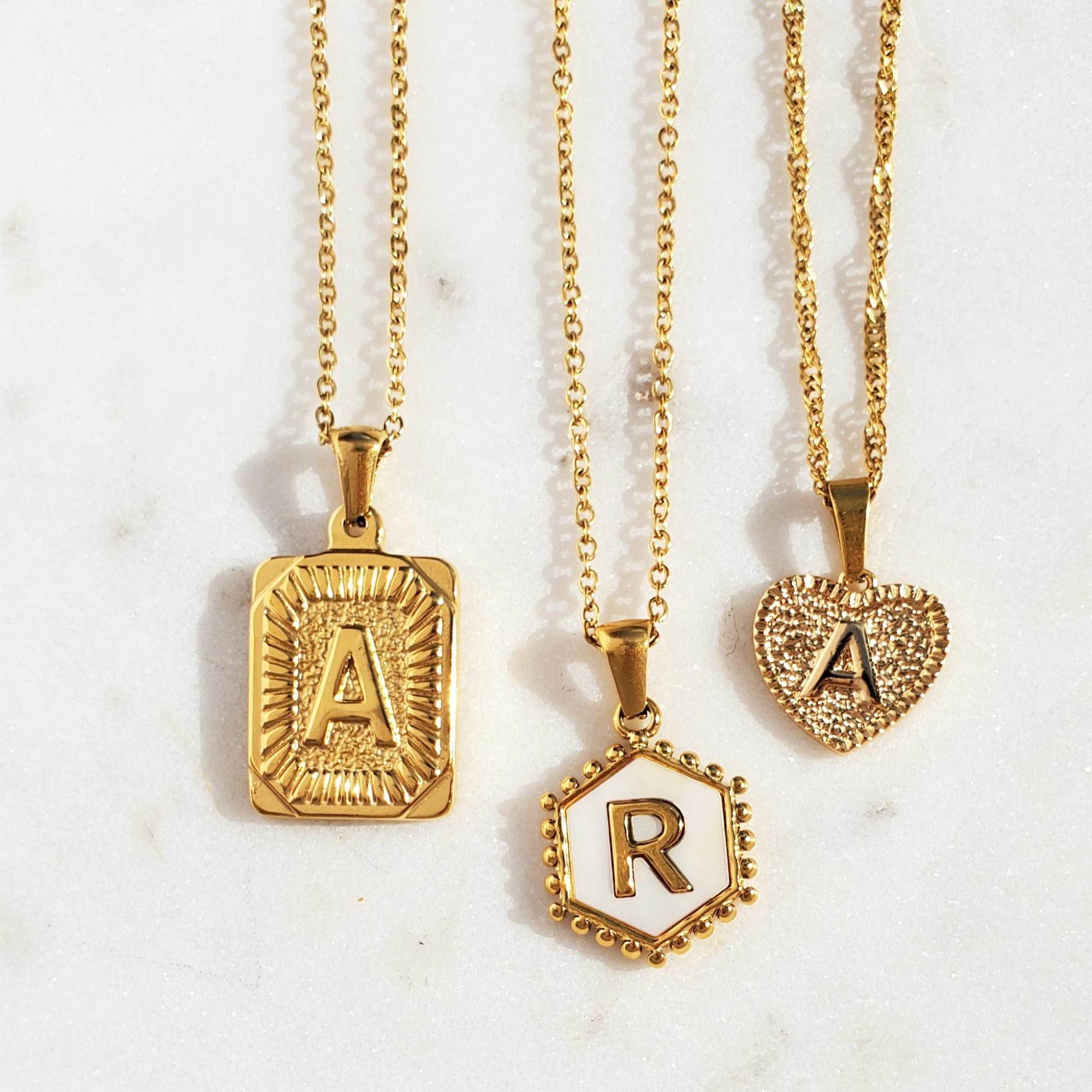personalized initial necklace
